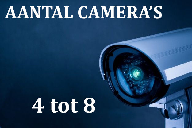 Camera systeem met 4 tot 8 bewakingscamera's