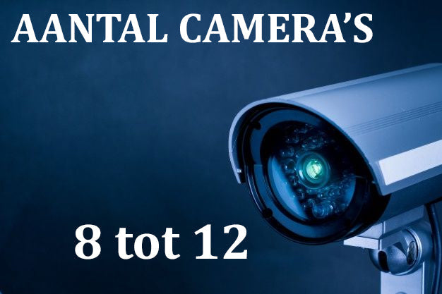 Camera systeem met 8 tot 12 beveiligingscamera's